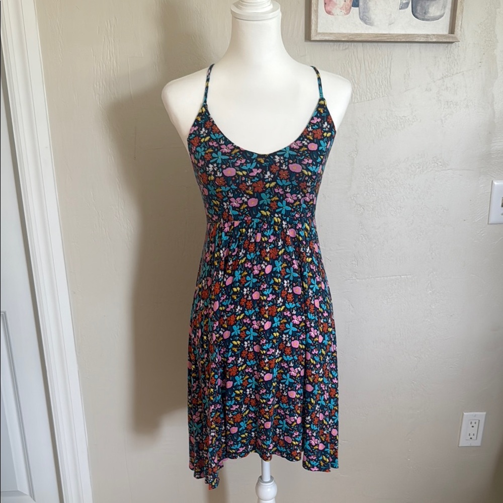 Floral Strappy Back Dress